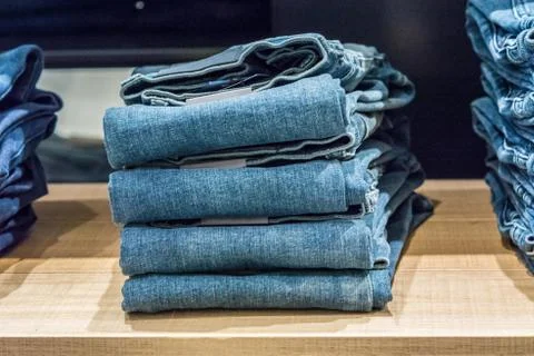 Jeans store Stock Photos