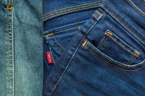 JEANS texture background Stock Photos