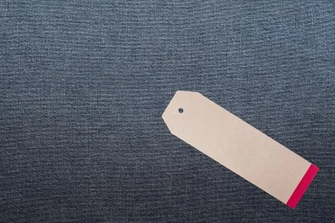 JEANS texture background with tag Stock Photos