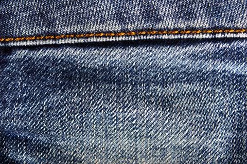 Jeans texture close up. Stock Photos