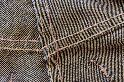 Jeans Texture Inner Side. Foto stock