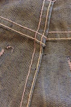 Jeans Texture Inner Side. Stock Photos