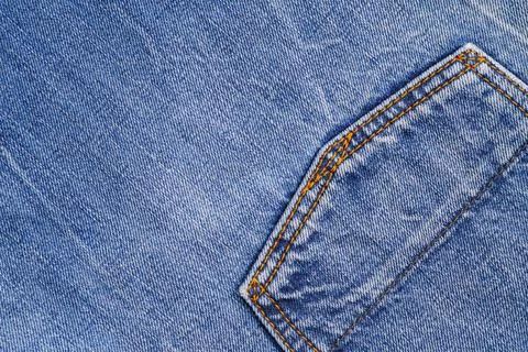 Jeans texture zoom close up Stock Photos
