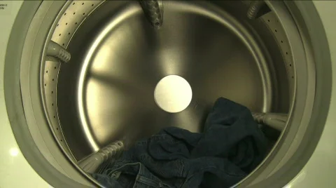 Jeans in the washer Stock Footage 533715