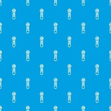 Jeans zip pattern vector seamless blue Stock Illustration