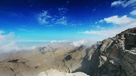 Jebel Jais Mountain day timelapse 動画素材 132302245