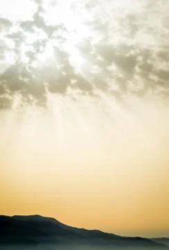 Jebha sunset with clouds Stock Photos