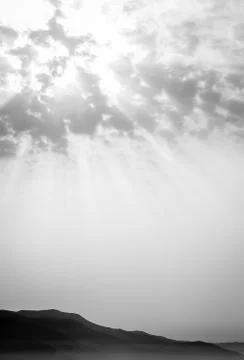 Jebha sunset with clouds Stock Photos