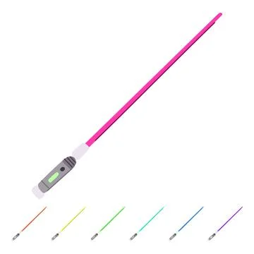 Jedi light saber vector cartoon graphic Stock Illustration