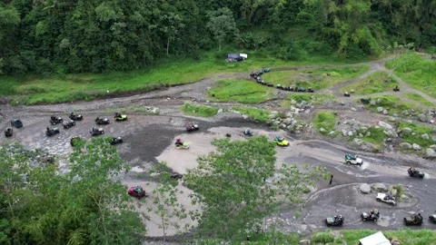 Jeep Adventure on Merapi Volcano Lava Tour, Yogyakarta, Indonesia Vídeo Stock 321648839
