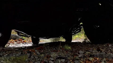 Jeep drive over camera Stock Footage 172564815