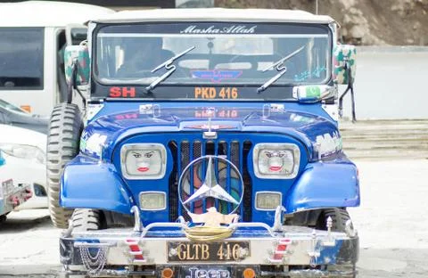 Jeep front view Stock Photos