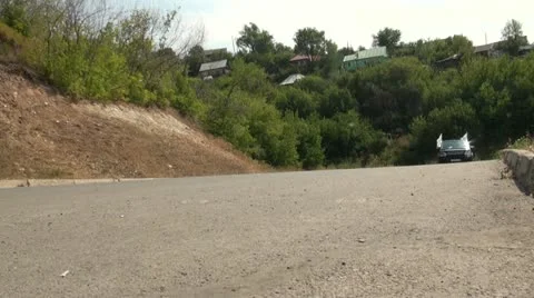 Jeep on the highway Stock Footage 21011595