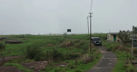 Jeep on the Hill station Video stock 340138005