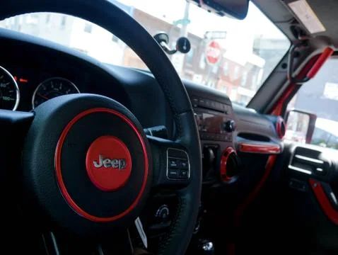 Jeep interior Stock Photos