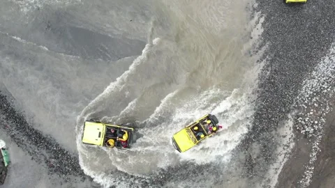 Jeep Lava Tour Merapi Video stock 240939451