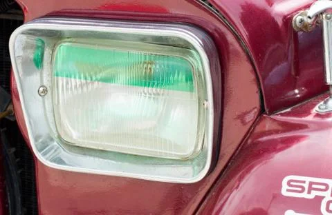 Jeep light closeup Stock Photos