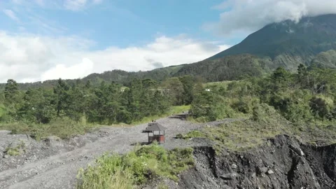 Jeep Merapi Volcano Mountain Yogyakarta Stock Footage 200333591