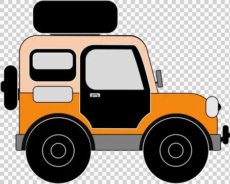 Jeep Orange Stock Illustration