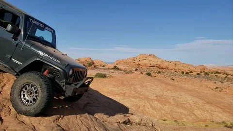 Jeep Walking Stock Footage 118086942