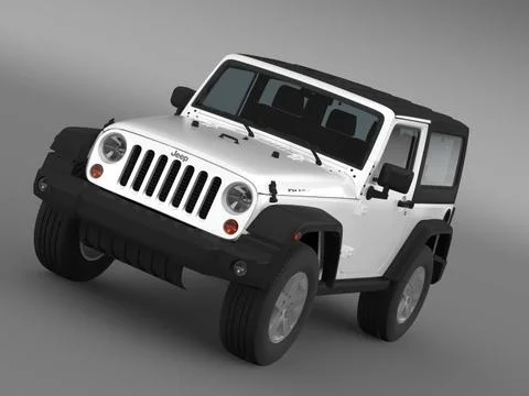 Jeep Wrangler Rubicon 2012 ~ 3D Model #96467126 | Pond5