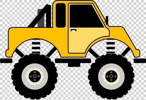Jeep Yellow Stock Illustration