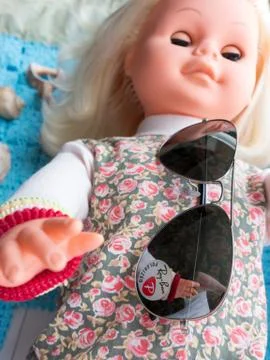 The JeeVice sunglasses. 스톡 사진