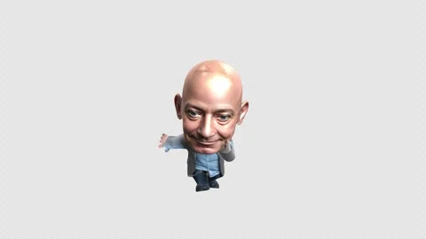 Jeff bezos Energetic Businessman Dancing in Suit – Alpha Cutout Stock Footage 304416038