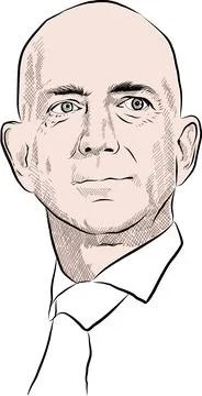 Jeff Bezos Stock Illustration