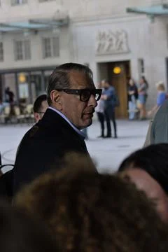Jeff Goldblum Outside The BBC Broadcasting House Stock Photos