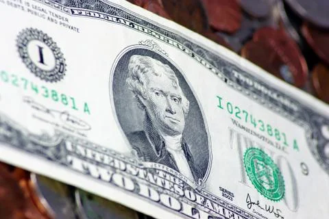 Jefferson on change Stock Photos