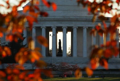 Jefferson Memorial 02 SD Stock Footage 956373