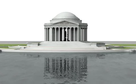 Jefferson memorial 1 Stock Illustration