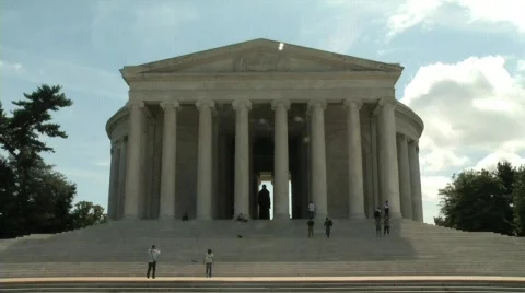Jefferson memorial 2 Video stock 537190