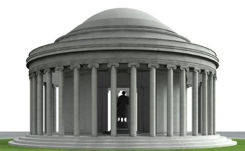 Jefferson memorial 4 Stock Illustration