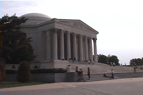 Jefferson Memorial 4x3 Stock Footage 841634