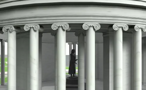 Jefferson memorial 5 Stock Illustration