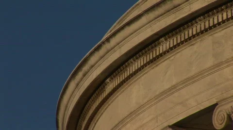 Jefferson Memorial Column - Tilt Down Stockbeeldmateriaal 365923