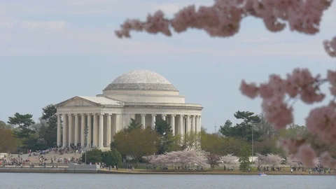 Jefferson Memorial in DC Stock Footage 106207993