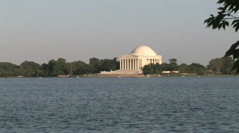 Jefferson Memorial at Dusk Stock Footage 147235