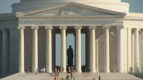 Jefferson Memorial Video stock 80906