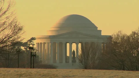 Jefferson Memorial Stock Footage 38878285