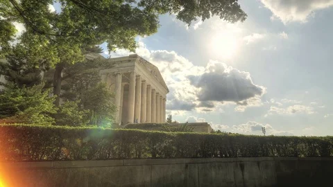 Jefferson Memorial - HDR Timelapse Video stock 72674517