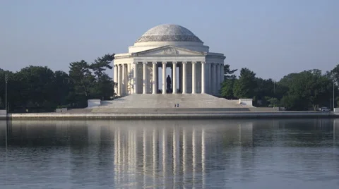 Jefferson Memorial Long Shot Stock Footage 64954804