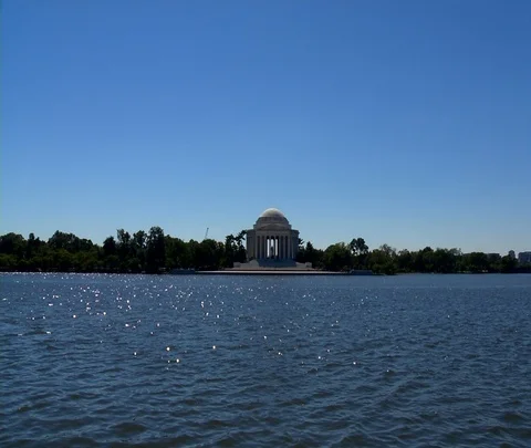 Jefferson Memorial Push Stock Footage 87095358