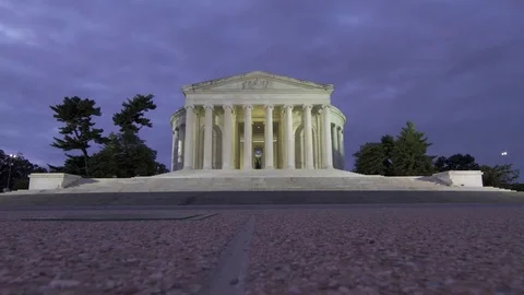 Jefferson Memorial at Sunrise Video stock 74855140