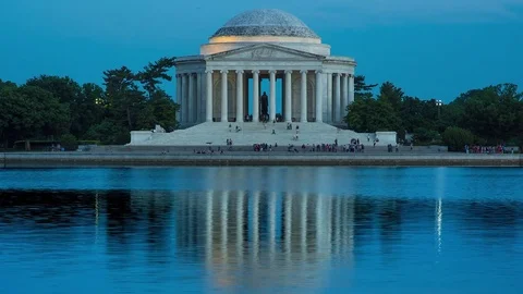 Jefferson Memorial Sunset Stock-Footage 82390313