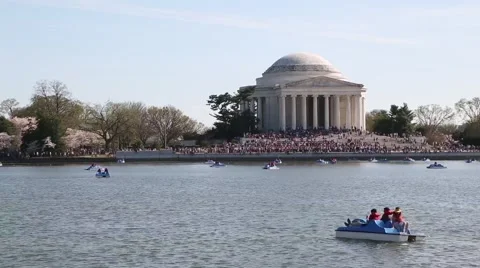 Jefferson Memorial Time lapse Video stock 44786221