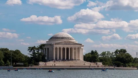 Jefferson Memorial Timelapse Video stock 76992666