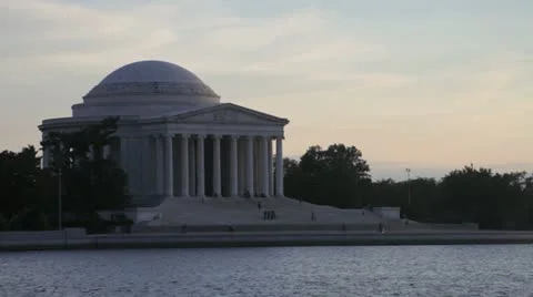 Jefferson Memorial, Washington, DC Vídeos de archivo 12706901